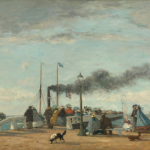 Eugene Boudin, Jetty and Wharf at Trouville, 1863, NGA, Washington